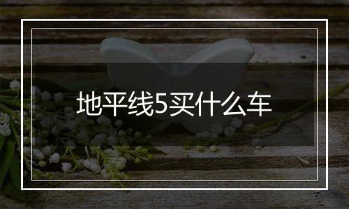 地平线5买什么车