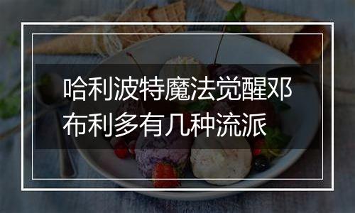 哈利波特魔法觉醒邓布利多有几种流派