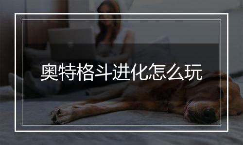 奥特格斗进化怎么玩