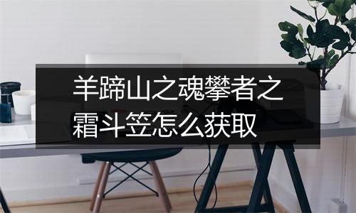 羊蹄山之魂攀者之霜斗笠怎么获取