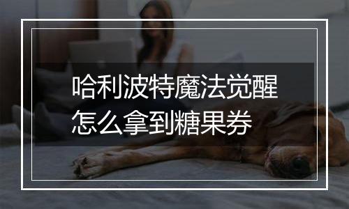 哈利波特魔法觉醒怎么拿到糖果券